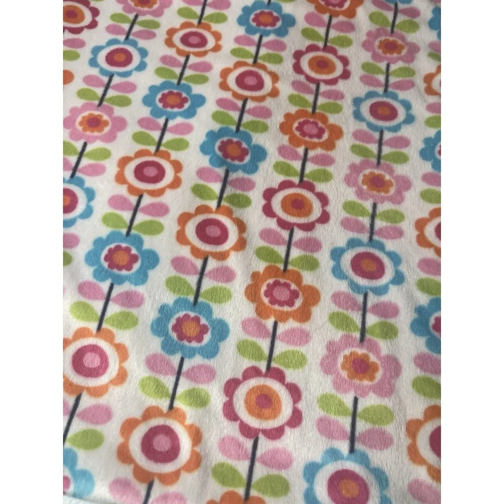 Banana‎ Fish Baby Blanket Pink Flower Orange Blue Soft! Floral